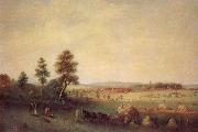 Henry Burn Harvest Scene oil